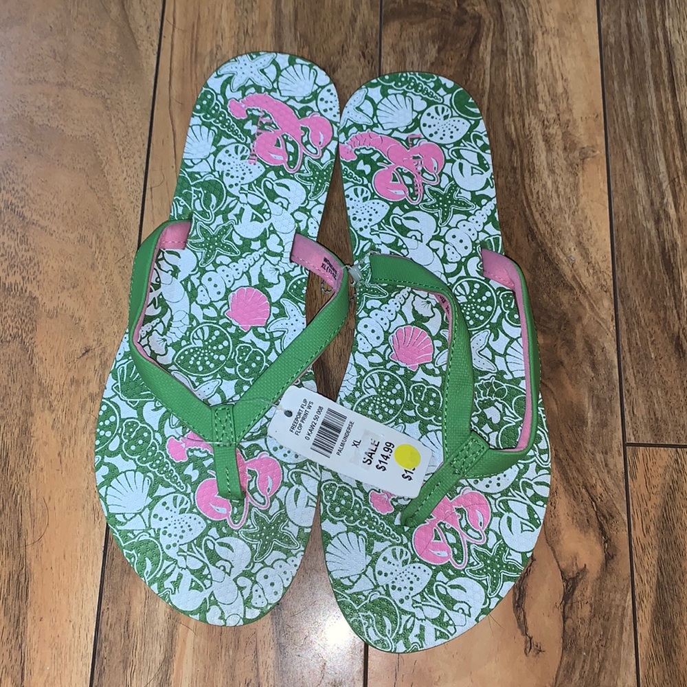 NWT L.L. Bean women’s flip flops sz xl 11/12